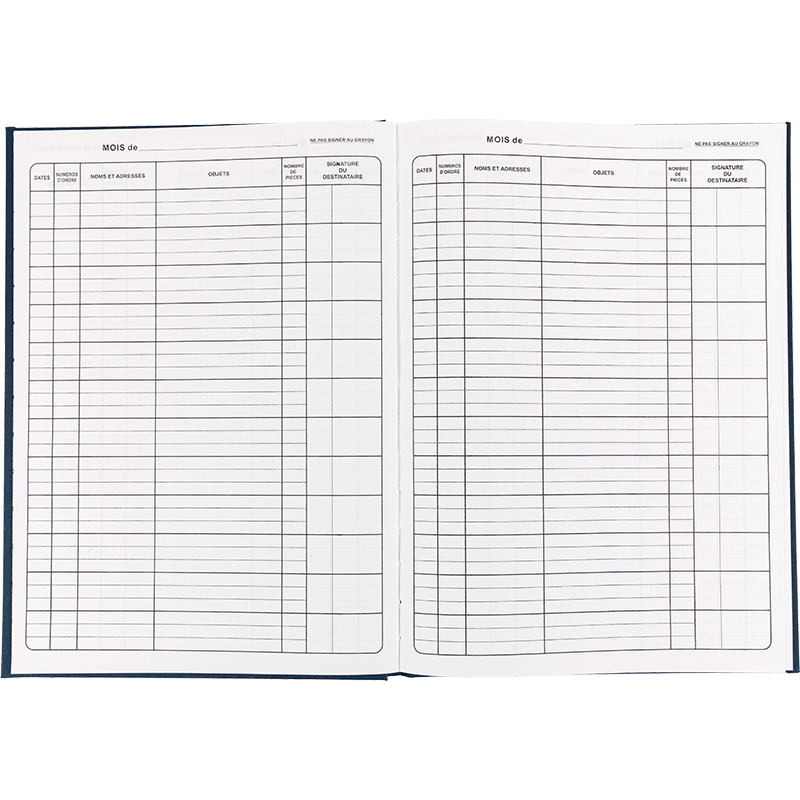 LIVRE DE TRANSMISSION Registrera